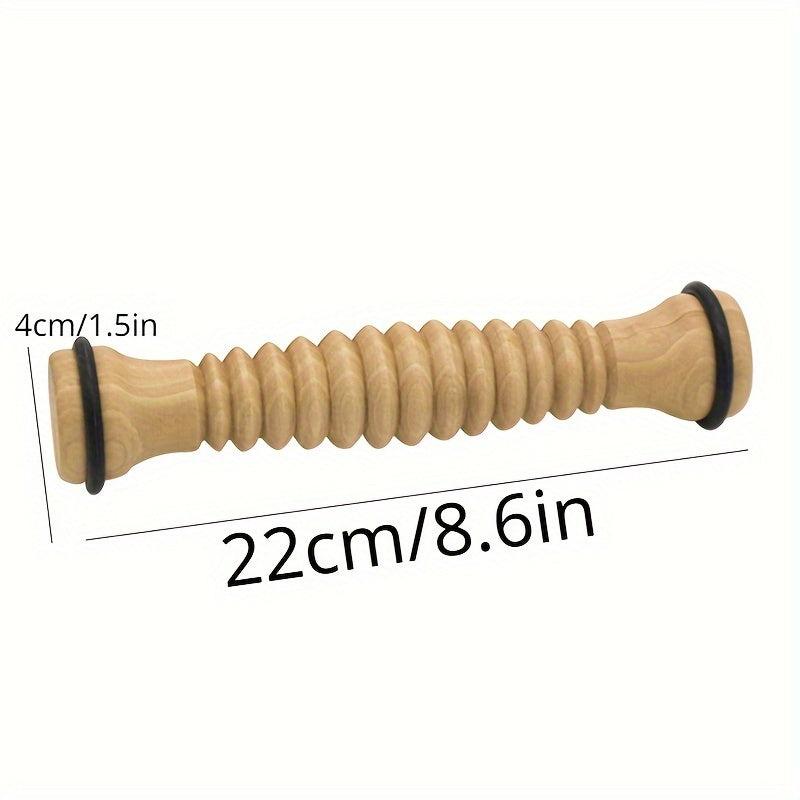 Wood Foot Massage Roller Plantar Fasciitis Relief Deep Tissue Massage Tool