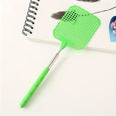 Telescopic Mini Fly Swatter Folding Rod Plastic Repellent