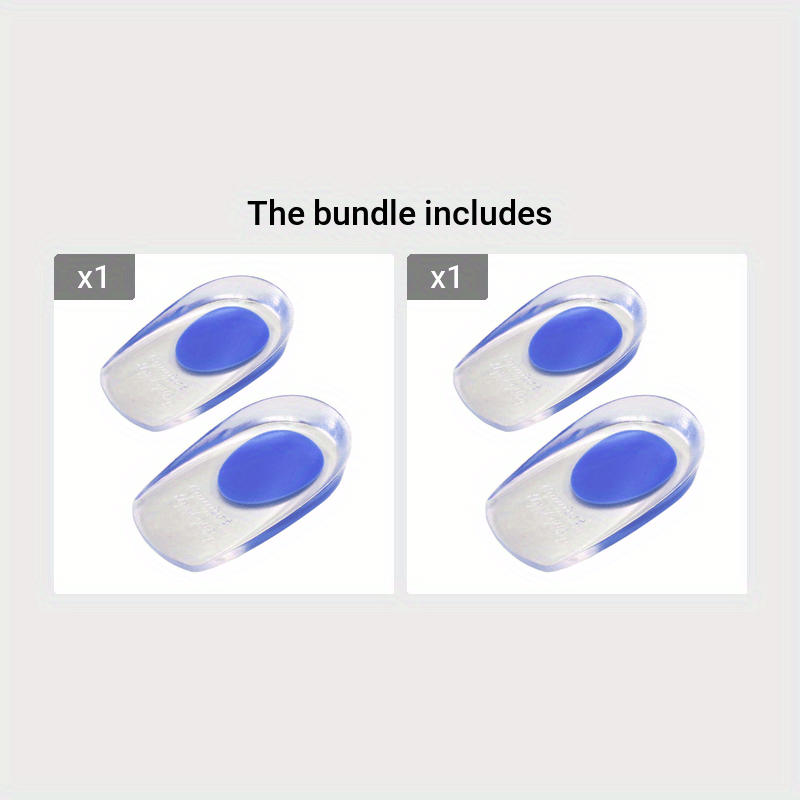 2Pcs Silicone Heel Cushion for Plantar Fasciitis Relief