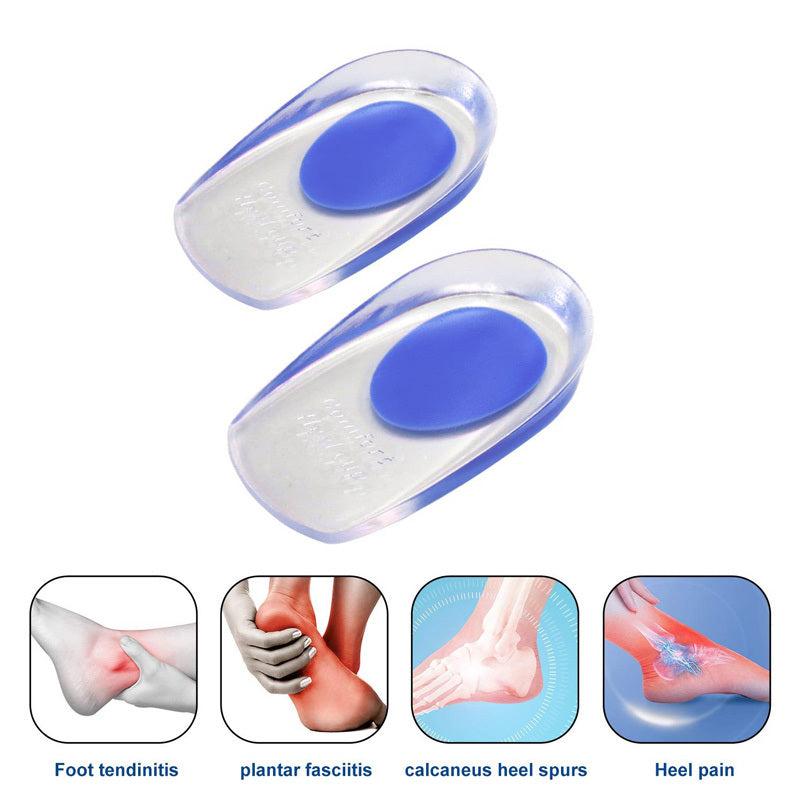 2Pcs Silicone Heel Cushion for Plantar Fasciitis Relief