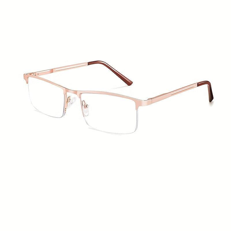 Light Blocking Reading Glasses for Men and Women - Metal Frame