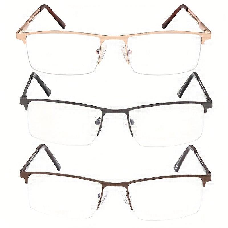 Light Blocking Reading Glasses for Men and Women - Metal Frame