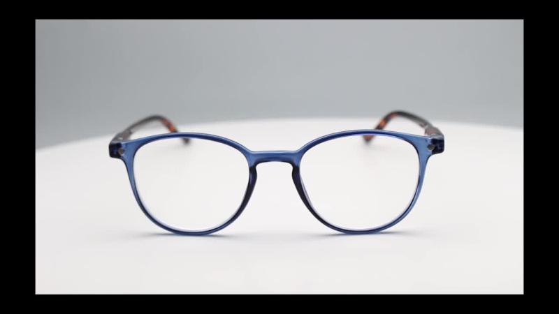 4Pack Round Frame Reader Glasses Light Blocking Spring Hinge Vintage Eyeglasses