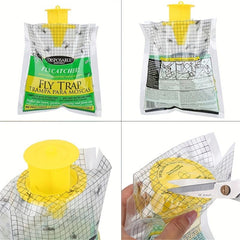 Disposable Hanging Fly Trap Outdoor Fly Catcher Hanging on Balcony