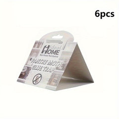 6pcs Pantry Moth Glue Trap Safe Non-Toxic Indoor Outdoor Insect Trap