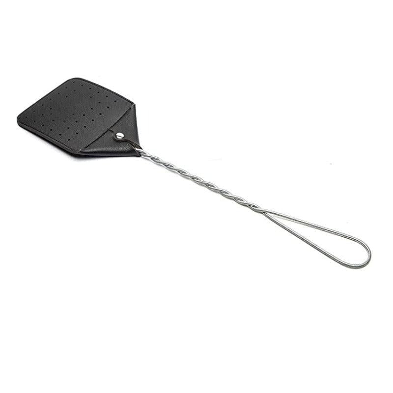 Sturdy Leather Fly Swatter Heavy Duty Fly Swatter Metal Handle