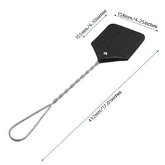 Sturdy Leather Fly Swatter Heavy Duty Fly Swatter Metal Handle