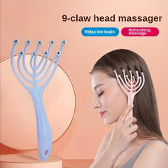 Handheld SPA Head Massager 9 Claws For Hair Care & Relaxation