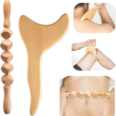 Wood Massage Tools For Body Shaping 3 in 1 Lymphatic Drainage Massager Set