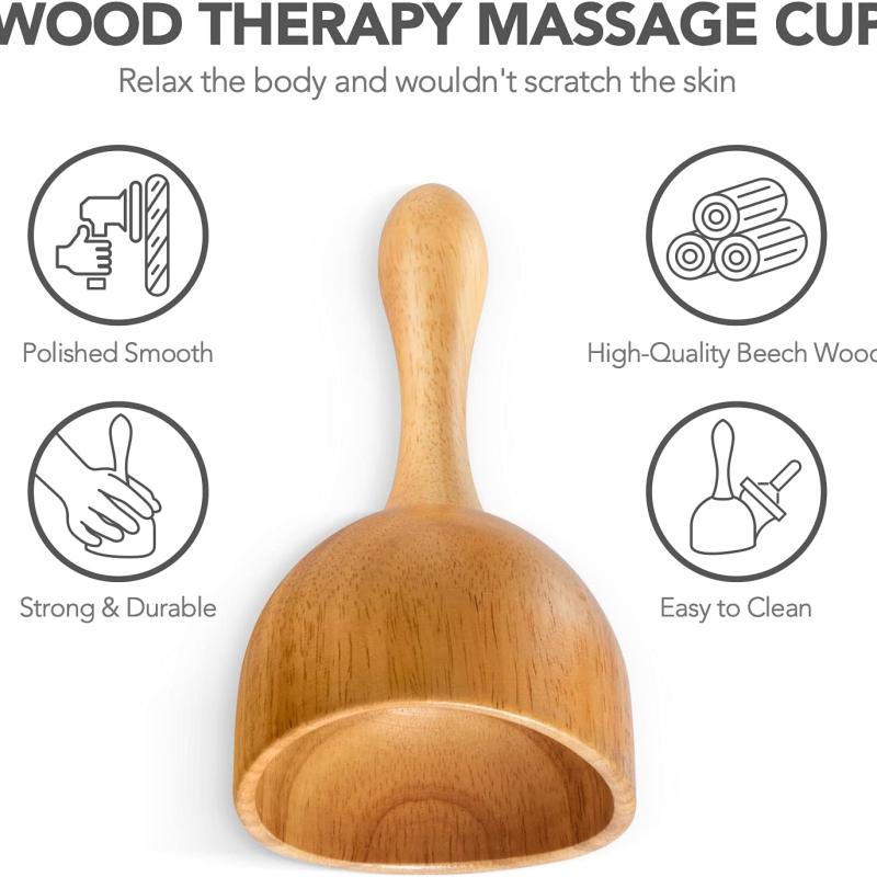 Wood Massage Tools For Body Shaping 3 in 1 Lymphatic Drainage Massager Set