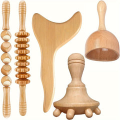 Wood Massage Tools For Body Shaping 3 in 1 Lymphatic Drainage Massager Set