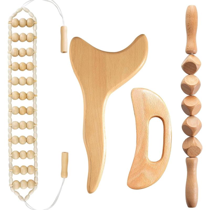 Wood Massage Tools For Body Shaping 3 in 1 Lymphatic Drainage Massager Set