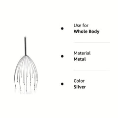 1pc Head Massager Scalp Massager - 20 Finger Head Scratcher