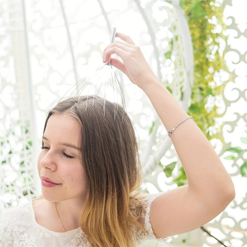 1pc Head Massager Scalp Massager - 20 Finger Head Scratcher