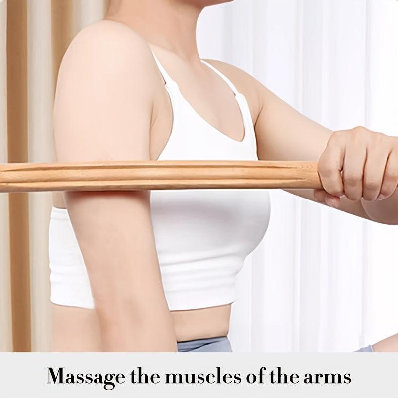 2pcs 10 Beads Muscle Stick Body Massage Sticks Tools for Muscle Recovery