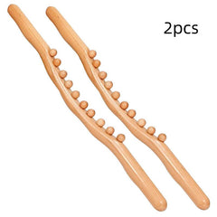 2pcs 10 Beads Muscle Stick Body Massage Sticks Tools for Muscle Recovery