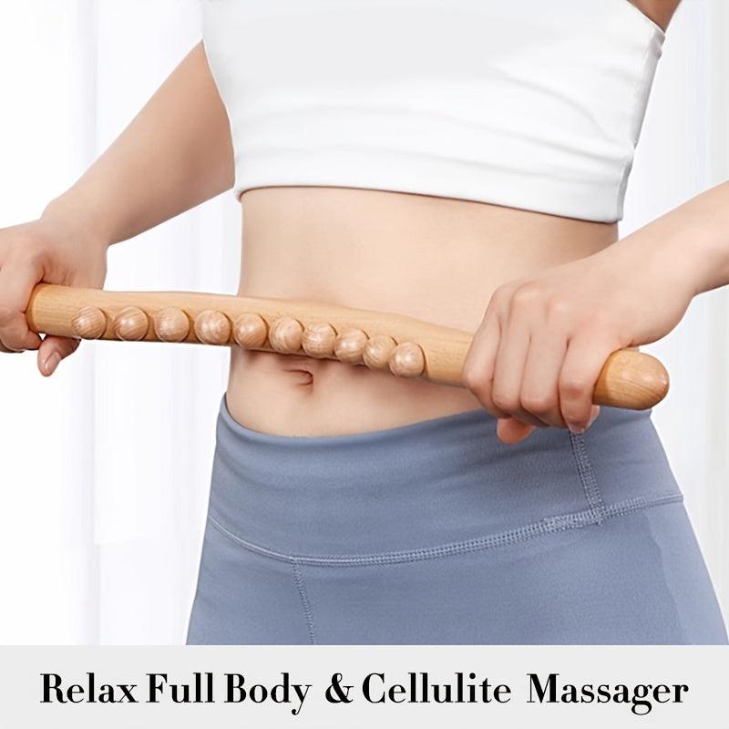 2pcs 10 Beads Muscle Stick Body Massage Sticks Tools for Muscle Recovery