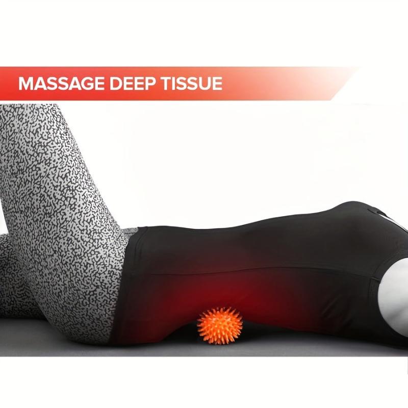 3pcs Spiky Massage Balls For Feet Back Hands Muscles - Firm, Medium, Soft