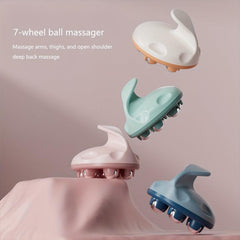 Seven Ball Massager Manual Roller Ball Small Arm Shoulder Waist Thigh Massager