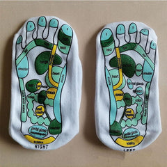 Illustrated Acupressure Socks Massage Socks with Massage Stick