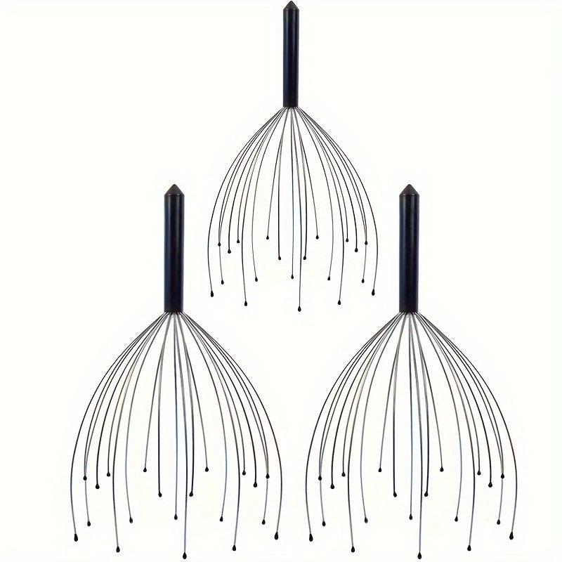 3pcs Head Massager Scratcher Handheld Scalp Massage Tingler For Deep Relaxation