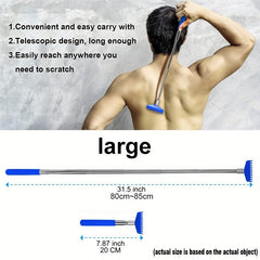 Unisex Retractable Back Scratcher Stainless Steel Pet Scratcher Set