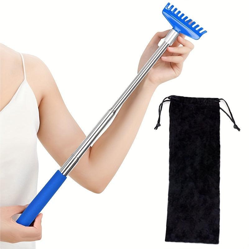 Unisex Retractable Back Scratcher Stainless Steel Pet Scratcher Set