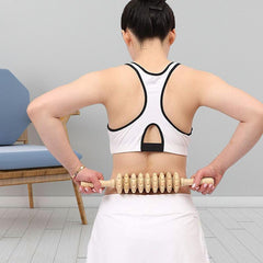Wooden Massager Roller Trigger Body Self Muscle Massage Tool