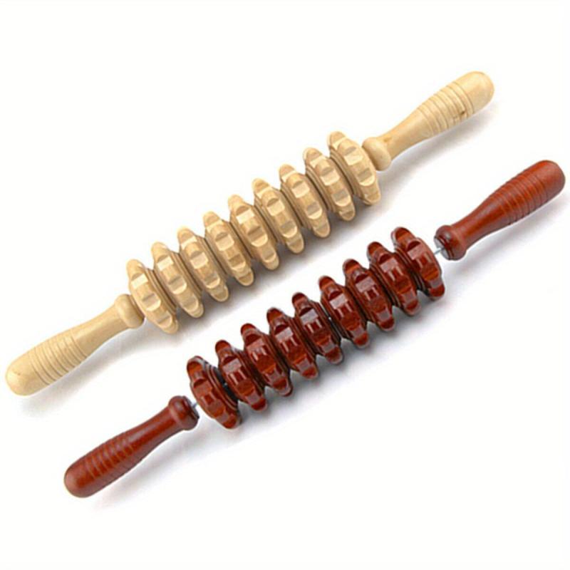 Wooden Massager Roller Trigger Body Self Muscle Massage Tool