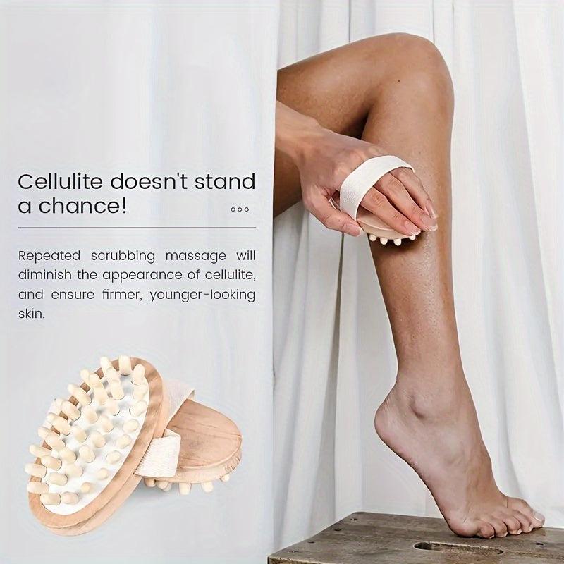 Wooden Hand Held Massager Natural Wood Head Scalp Massage Tool
