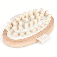 Wooden Hand Held Massager Natural Wood Head Scalp Massage Tool