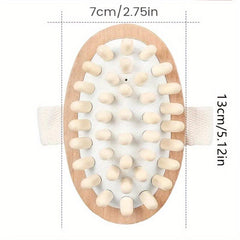 Wooden Hand Held Massager Natural Wood Head Scalp Massage Tool