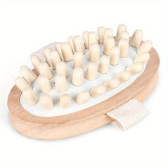Wooden Hand Held Massager Natural Wood Head Scalp Massage Tool