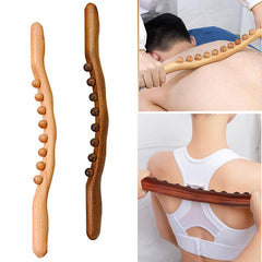Wood Massage Stick for Back Pain & Stress Relief