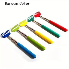 Stainless Steel Telescopic Back Scratcher Soft Rubber Handle