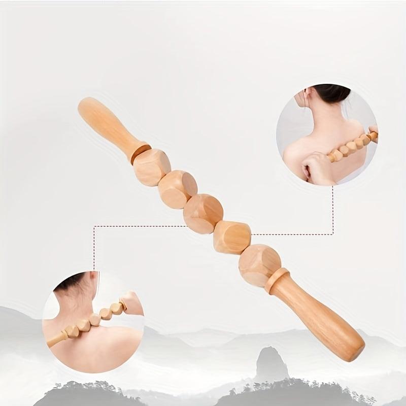 Wooden Leg Massager & Abdominal Massager Set