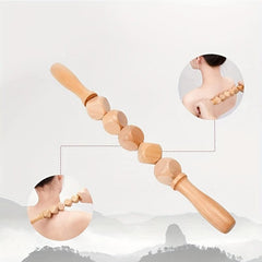 Wooden Leg Massager & Abdominal Massager Set
