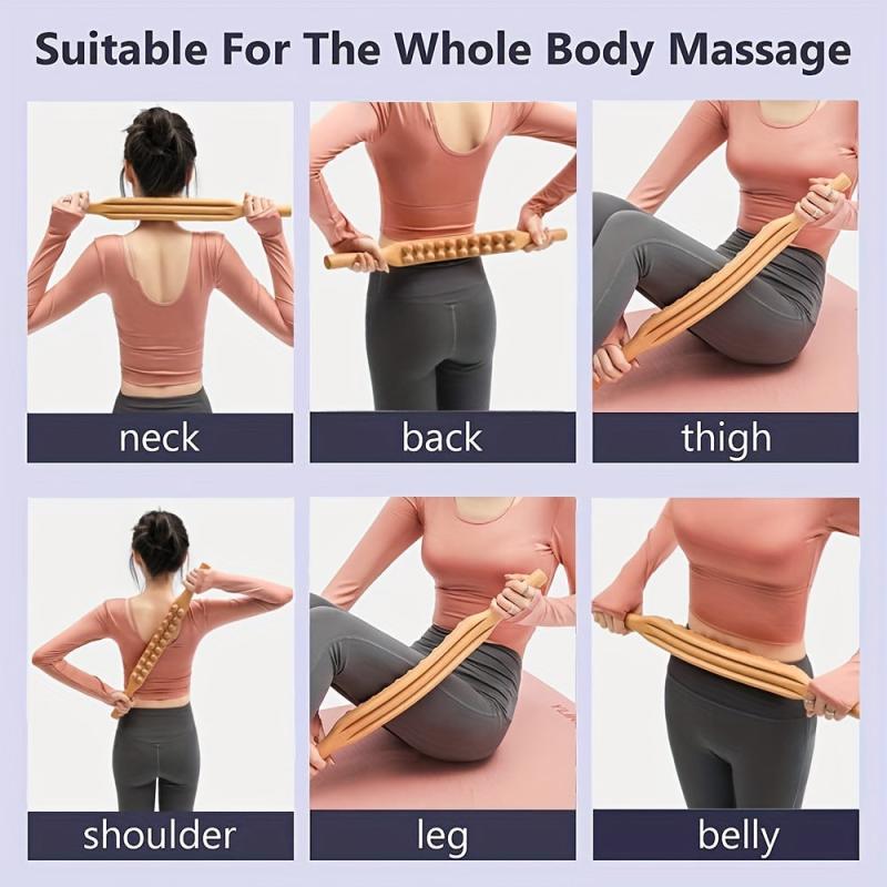 Wooden Massage Tool for Back, Legs, and Whole Body