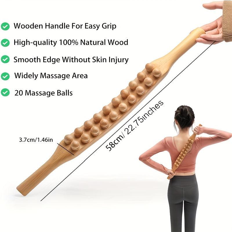 Wooden Massage Tool for Back, Legs, and Whole Body