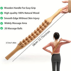 Wooden Massage Tool for Back, Legs, and Whole Body