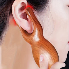 Wood Gua Sha Tool Natural Sandalwood Nose Guasha Massage