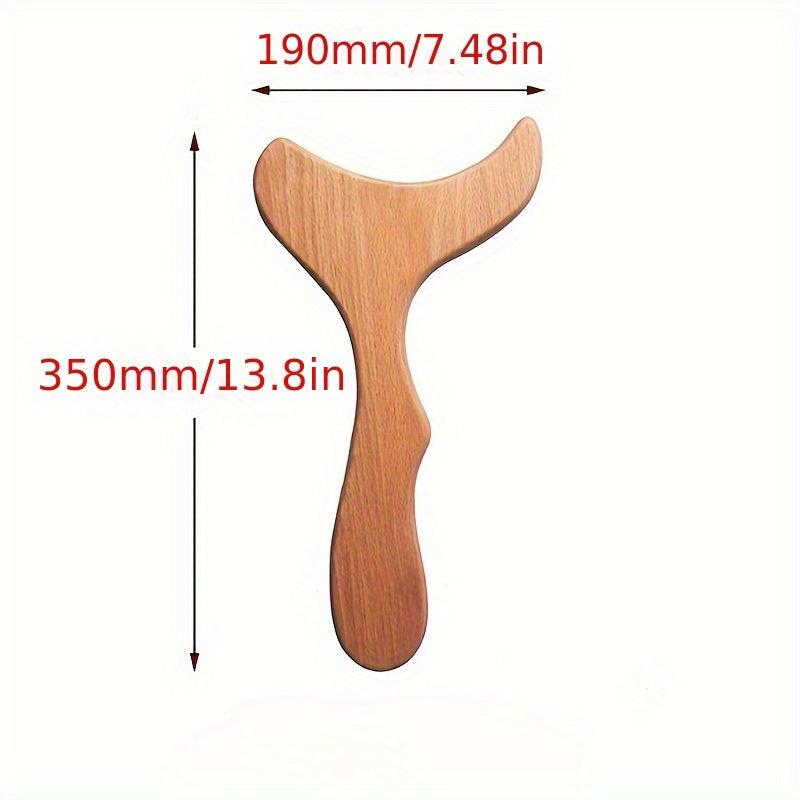 Wooden Gua Sha Tool for Lymphatic Drainage and Meridian Clearing