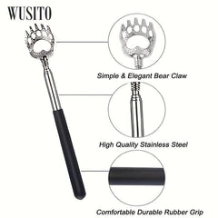 2 Pack Bear Claw Back Scratcher with Gift Bag, Extendable Portable Scratcher