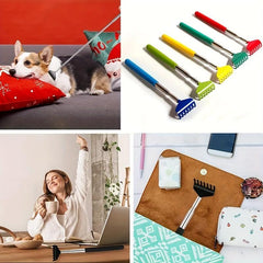 1PC Telescopic Stainless Steel Back Scratcher Extendable Hand Massager