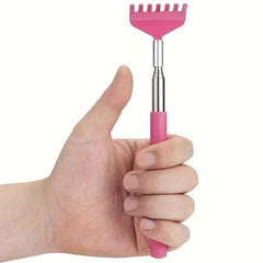 1PC Telescopic Stainless Steel Back Scratcher Extendable Hand Massager