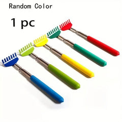 1PC Telescopic Stainless Steel Back Scratcher Extendable Hand Massager