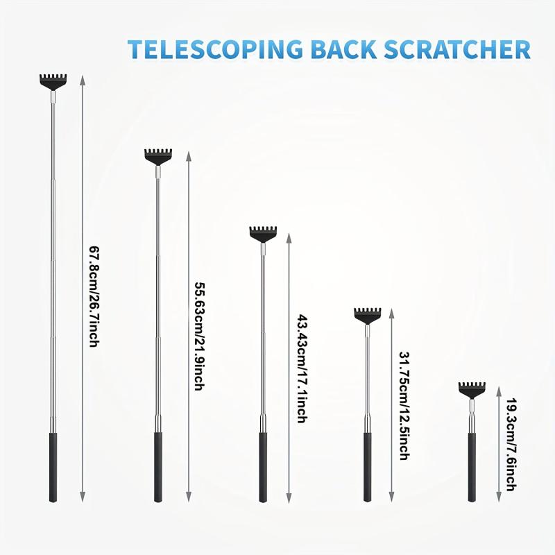 2 Pack Stainless Steel Back Scratchers with Gift Packaging