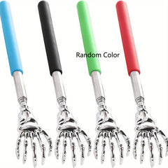 Telescopic Skull Back Scratcher Extendable Rubber Handle Back Scratchers