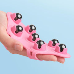 Pink 7 Ball Massager Relax Muscles for Legs Arms Hips & Belly