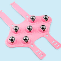 Pink 7 Ball Massager Relax Muscles for Legs Arms Hips & Belly